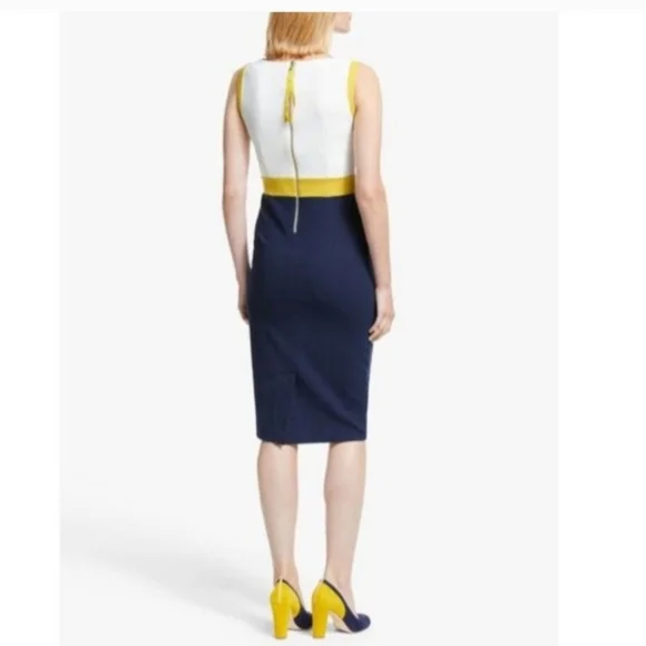 Boden Celia Ottoman sheath colorblock dress size 4P - Picture 4 of 13